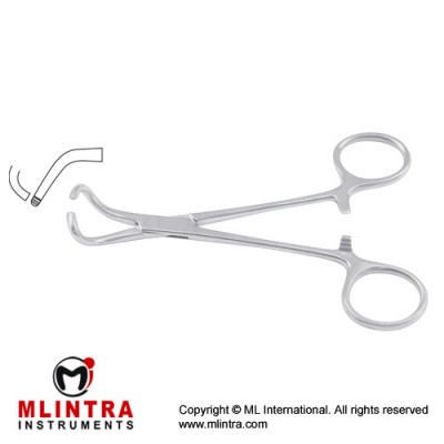 Tohoku Towel Clamp Blunt Stainless Steel, 13.5 cm - 5 1/4"